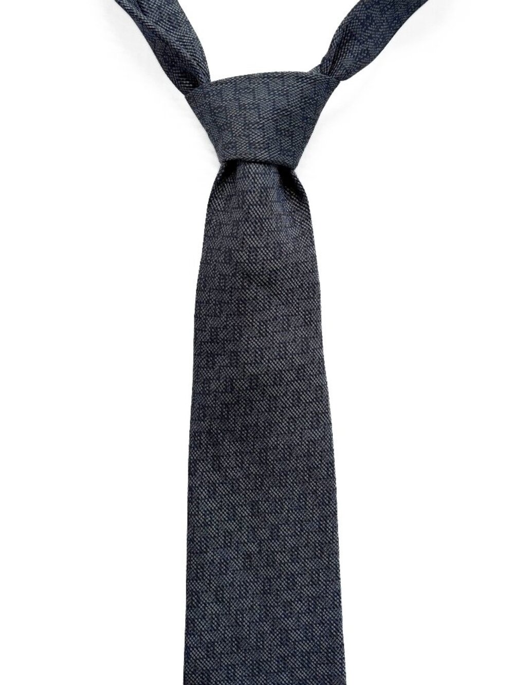 Giorgio Armani Geometric Knitted Tie 3.75" inches Italy